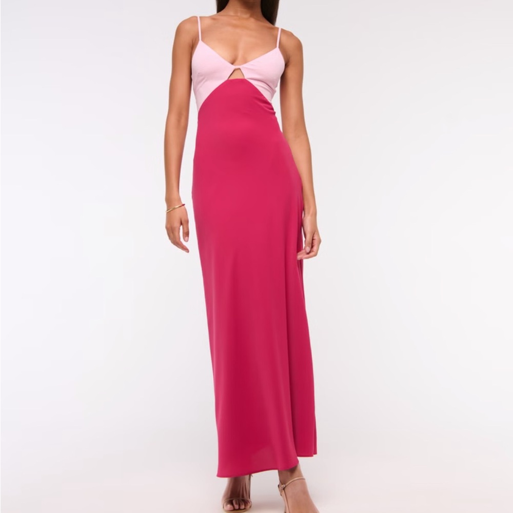 Abercrombie & Fitch - Julia Slip Cutout Maxi Dress